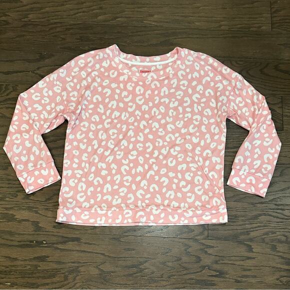 Kate Spade Pink Animal Print PJ Top Size XL - Picture 2 of 7